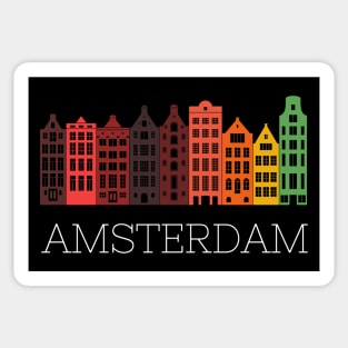 Amsterdam Skyline Present Sticker